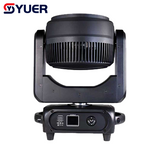 YUER™️LED 19X40W RGBW 4IN1 Zoom Bee Eye Moving Head Light With Ring Linear Dimming LCD DMX512 For Party Wedding DJ Disco