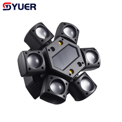 YUER™ MINI 12x3W LED +3x3W LED +2X5W Gold Strobe +R G Laser Six Arm Moving Head Light With Gobo Beam Effect DMX512 Remote Control For DJ Disco Wedding Event Party Bar Club