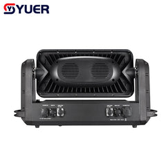 Foco estroboscópico YUER™️ Ip65 a prueba de agua con cabeza móvil, control de punto RGB 3 en 1, luz estroboscópica LED de efecto de escenario, DMX inalámbrico, proyector de inundación para DJ y discoteca