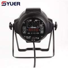 YUER™️ LED Par COB 200W Luz Blanca/Blanca Cálida/Blanca Pura+Blanca Cálida/RGBW 4en1 Luz DMX512 Lámpara LED Iluminación Escenario Producciones Conciertos Con Aletas Cortadoras