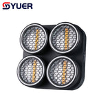 YUER™ LED 4x30W COB Amber Warm White With RGB 120W LED SMD Ring Retro Splicing Party Wedding Background Wash Effect Strobe Stage