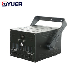 YUER™️ 10W 12W 15W con escáner de animación 3D ILDA para escenario, luz láser DJ con control por APP, proyector de haces DMX para bar, club, discoteca, fiesta de Navidad, boda, espectáculo