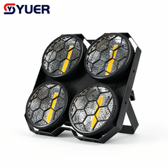 YUER™ 4x50W COB+108x0.2W RGB Audience Light Wash Effect DMX512 Sound Control For DJ Disco Party Bar Club Wedding Stage Effect Lighting