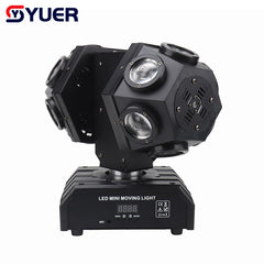 YUER™️ 12X10W RGBW 4EN1 Lumière de tête mobile à double tête pour DJ, Discothèque, Scène, Mariage, Fête Musicale, Bar