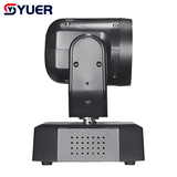 YUER™️Mini LED 30mv Red+100mv Green +3X10W Strobe Moving Head Laser Light With Ring DMX512 For DJ Disco Stage Party Wedding Dance Floor