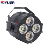 YUER™️ 4X30W COB Par Light Dyeing DMX512 8/9CH Voice Control For DJ Disco Stage Wedding Music Party Dance Floor Indoor Room Nighclub