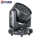 YUER™️ NEW 37X15W RGBW 4IN1 Moving Head Light DMX512 24/36/48CH strobe Effect For Stage Wedding DJ Show Disco Bar Dance FLoor Party