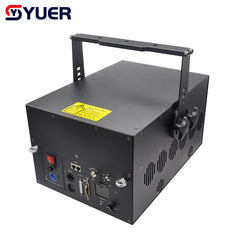 YUER™️ Nuevo Profesional 40K 30W RGB Animación Luz Láser DMX ILDA Navidad DJ Disco Club Bar Fiesta Bola Espectáculo de Luz Proyector de Efectos 
