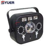 YUER™️ Multifunction Strobe LED RGBW UV Laser Beam Christmas Wedding Party Bluetooth Audio Effect Stage Lighting Dj Disco Remote DMX