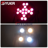 YUER™️ 4X50W WWA + 16X8W RGBW Led Par Light  Flat Par Light LED PAR Lighting Equipment Stage Party Dyeing Light DMX512 Musci Control