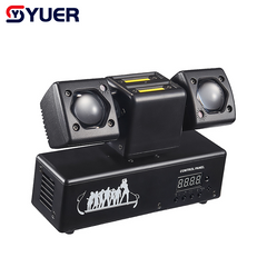 YUER™ 8x3W RGBW 2x5W Warm White Strobe +1 Red 1 Green Laser Moving Head Light With Strobe Beam Laser Effect DMX512 Remote Control For DJ Disco Wedding Event Party Bar Club