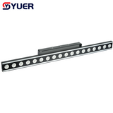 YUER™️LED 18X3W Golden Point Control Wall Washer Light With 120X0.5W RGB 3IN1+Horse Racing Effect DMX512 For DJ Club Disco Party Dance Floor