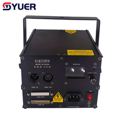 YUER™ Con ILDA 2W Láser RGB Animación Control por APP Control Remoto Proyector de Rayos Escáner Luces de Escenario DMX DJ Efecto de Escenario de Discoteca
