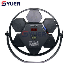 YUER™️ 7x50W Luz de flash retro estroboscópica RGB Efecto de lavado Control de sonido DMX para fiesta Disco Club Luz Equipo de DJ Iluminación de efectos de escenario