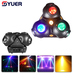 YUER™ 10x40W RGBW 4in1 +240x0.5w White +240x0.5w Gold Swing Moving Head Light Beam Effect DMX512 Sound Control For DJ Disco Party Bar Club Wedding Stage Lighting