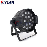 YUER™️ 18PCS LED Zoom Par Light  Indoor Aluminum Par Lights 18X18W RGBWA-UV 6IN1 Quad Color LED Zoom Par Lights 25 Degree Beam Angle