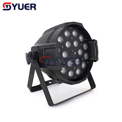 YUER™️ 18PCS LED Zoom Par Light luces par de aluminio para interiores 18X18W RGBWA-UV 6IN1 Quad Color LED Zoom Par luces Ángulo de haz de 25 grados 