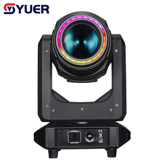 YUER™ 280W Bulb Beam Spot Wash 3in1 Moving Head Light With Ring 5 Prism Frost Zoom Effect ROBE Chanel DMX512 For DJ Disco Party Wedding Dance Stage Lighting