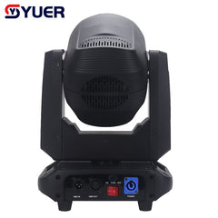 YUER™️ Mini 200W LED Moving Head Light Beam Spot 18 Rotating Prisms With Ring Dj Dmx Stage Light Effect Light Disco Dj Bar Wedding Club
