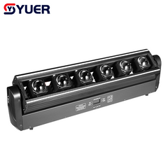 YUER™️LED 6 YEUX 6X30W RGBW 4EN1 Lyre Avec Bande LED 90pcs Course de Chevaux Faisceau Sonore Contrôle DMX512 Pour DJ Disco Fête Noël Mariage