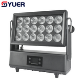 YUER™️Waterproof IP66 18X40W RGBW 4IN1 Wall Washer Light Master-Slave Control DMX512 For DJ Disco Bar Club Party Dance Wedding Effect Show
