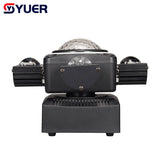 YUER™ Stage Effect Lighting 5x10W RGBW LED RG Laser 2x10W White Strobe RGB Ring Moving Head Party Dj Disco Club Stage Lighting