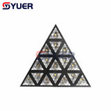 YUER™️ 16X30W LED RGB Triangle Retro Bar Concert DJ Disco Party Background Lights DMX512 1800K Matrix Stage Strobe Effect Lights