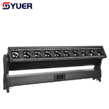 YUER™️ Waterproof IP65 10X60W RGBW 4IN1 LED Moving Head Beam Light With 96 Golden Light +96 Cold Light+96 RGB Strobe Effect DMX512 For Disco Dance Floor Bar Party Nightclub