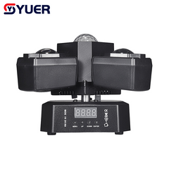 YUER™ 16x3W +10W RGBW +4x5W White Strobe +Red Green Laser 4Arm Moving Head Light Beam Laser Strobe Effect DMX512 Sound Control For DJ Disco Party Bar Club Wedding Stage Effect Lighting