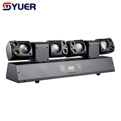 YUER™ 4x5W COB Warm White +2 Red 2 Green Laser Moving Head Light With Strobe Laser Effect DMX512 For DJ Disco Wedding Event Party Bar Club