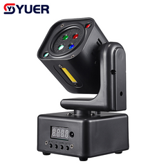 YUER™ MINI 2Red 3Green 1Blue Laser +5w Strobe Moving Head Light DMX512 Sound Control For DJ Disco Party Bar Club Wedding Stage Lighting