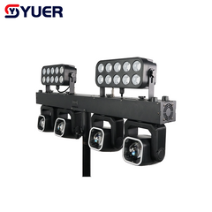 YUER™ 4x40W RGBW 4in1 +20x6W RGB Bar Bracket Light Beam Wash Effect DMX512 Sound Control For DJ Disco Party Bar Club Wedding Stage Lighting