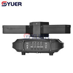 YUER™️ Nouveau moule Mini Rotation infinie 3x50W LED rétro Flash Light DMX512 DJ Party lumières clignotantes club de danse Disco effet de scène lumière 