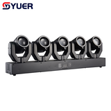 YUER™️Mini 5X30W Moving Head Light With LED Ring 5X100mw Green Lasers Effect DMX512 For DJ Disco Party Stage Effect Lighting Night Club Bar Light