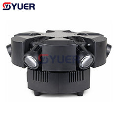 YUER™️ LED 6x10W Zoom Wash LED lumière principale mobile RGBW 4in1 DMX effet de lumière de scène Disco éclairage de scène professionnels mariage 