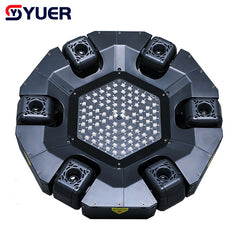 YUER™️ New Mold Smart 6 Heads Moving Head Beam Laser Light RGB Floral Color Laser Light Projector Unlimited Rotating Disco Laser Light
