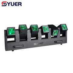 YUER™ 12x60W Double-sided Swing Moving Head Light With Auxiliary Light Y-axis Infinite Rotation Point Control Beam Horse Racing Effect DMX512 For DJ Disco Party Bar Club Wedding Stage Effect Lighting