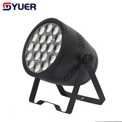 YUER™️ Nuevo LED 19x15w RGBW 4 en 1 Wash Zoom Flat Par Luz Estroboscópica Efecto Fiesta Dj Iluminación de Escenario DMX512 Control de Sonido Lámpara de Vacaciones de Teñido