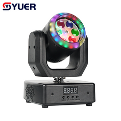 YUER™ MINI 6x8W RGBW Bee Eye Moving Head Light With Ring DMX512 Remote Control For DJ Disco Wedding Event Party Bar Club Stage Show