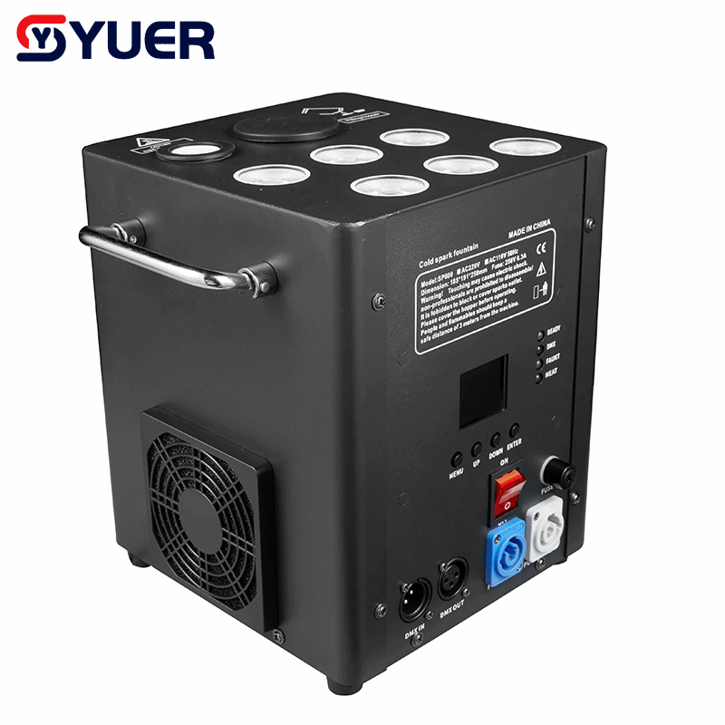 YUER™ 6x60W RGBW 4in1 Cold Spark Firework Machine DMX512 Remote Control For DJ Disco Party Bar Club Wedding Stage Effect Lighting