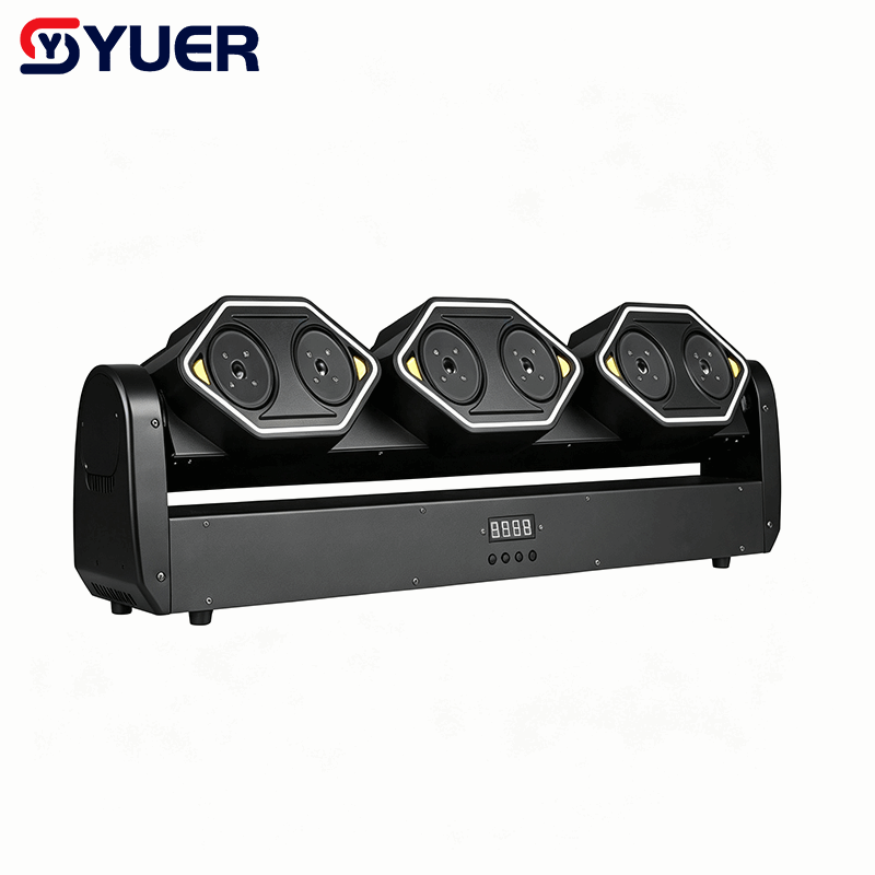 YUER™ 6x500mw RGB Swing Laser Light WIth Light Strip Wash Strobe Effect DMX512 RDM For DJ Disco Party Bar Club Wedding Stage Effect Lighting