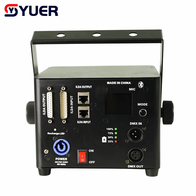 YUER™ 5W 6W RGB Animation Battery Laser Light With Bluetooth APP ILDA Control Pattern Effect For DJ Disco Party Bar Club Wedding Stage Lighting