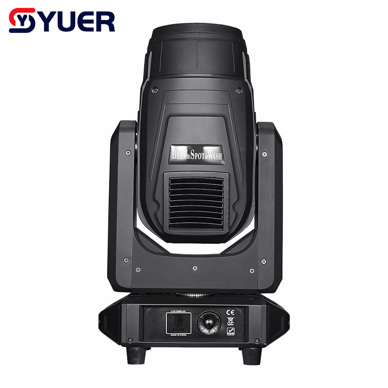 YUER™ 280W Bulb Beam Spot Wash 3in1 Moving Head Light With Ring 5 Prism Frost Zoom Effect ROBE Chanel DMX512 For DJ Disco Party Wedding Dance Stage Lighting