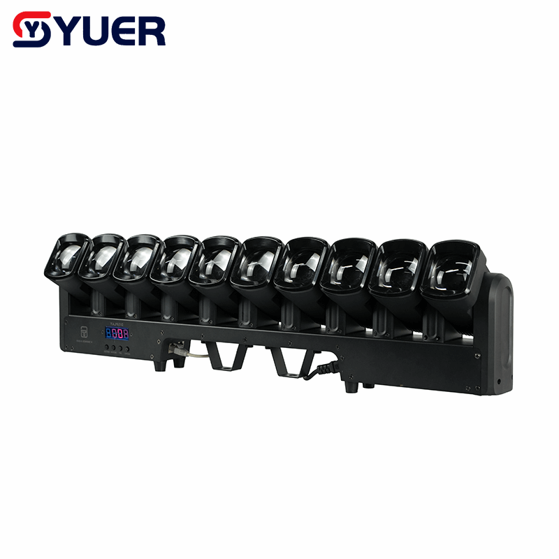 YUER™ 10X40W LED RGBW 4in1 Swing Beam 10 Head Moving Head Light DMX512 For DJ Disco Bar Live Show Concert Stage Lighting
