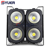 YUER™️ LED COB 4 Eyes 4X100W Blinder Light DMX Stage Lighting Effect DMX Controller Club Show Night DJ Disco Professional Stage Lights