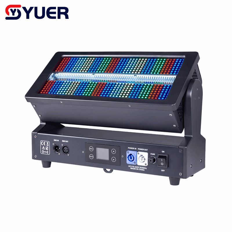 YUER™ 112+32 Segment RGB LED Moving Head Strobe Light Wash Point Control Effect Copy GLP DMX512 For DJ Disco Party Bar Club Wedding Stage Lighting