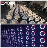 YUER™️ LED Retro Flash Lights 162Pcs SMD RGB Tricolor LEDs COB Lamp Beads 6X100W Warm White / Cold White Lights Flightcase