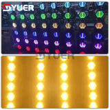 YUER™️ New LED 6x50w High Bright Amber + 72PCS RGB LED DMX Retro Stage Lighting Party Background Light for Concert Wedding Event Show