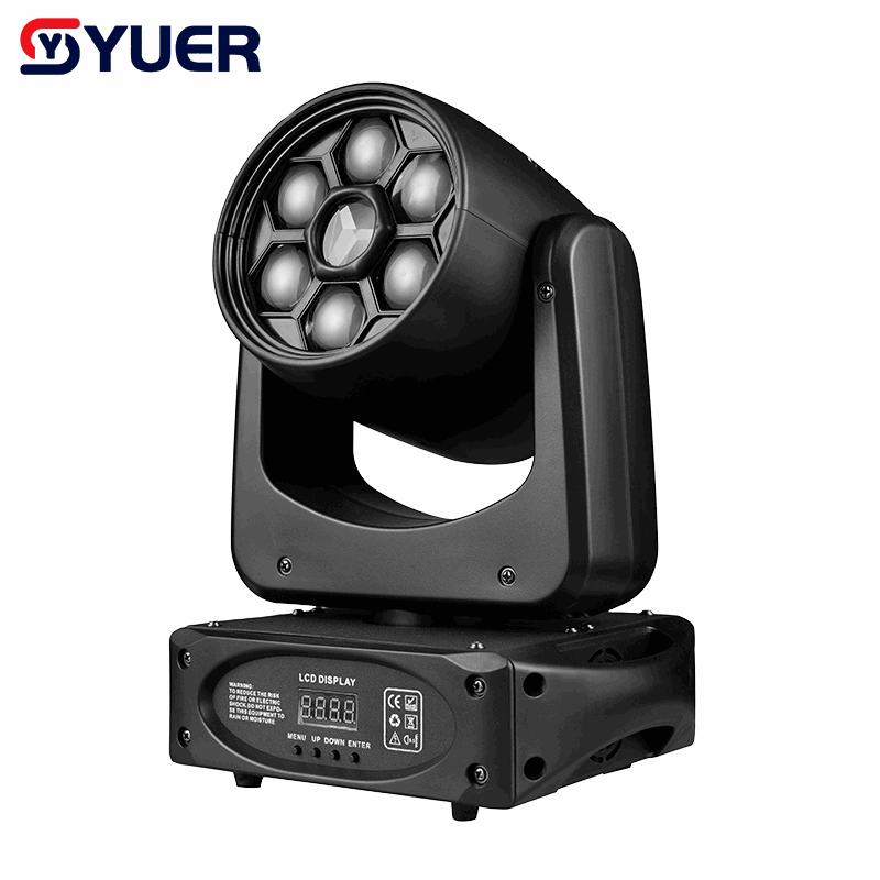 YUER™ 80W White +6x10W RGBW 4in1 Spot Moving Head Light Bee Eye Gobo Effect DMX512 Sound Control For DJ Disco Party Bar Club Wedding Stage Lighting