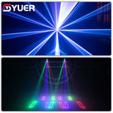 YUER™️ 1W 2W RGB Smart Animation Laser Projector Bluetooth-compatible APP Control DMX512 Scanner DJ Disco Party Stage Lighting